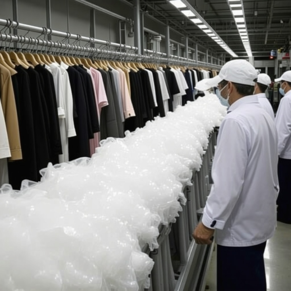 Smart garment cleaning technologies and textile recycling partnerships in a sustainable Westchase facility