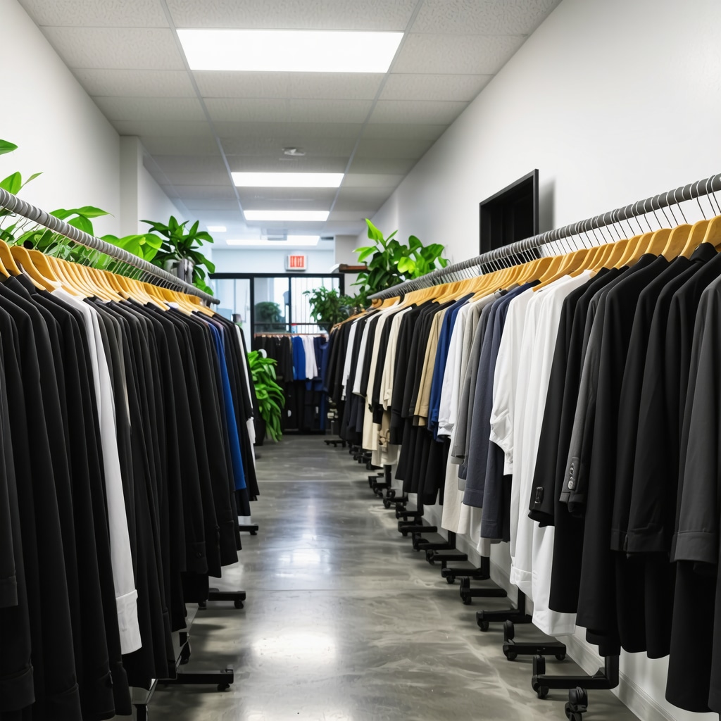 Ultrasonic cleaning and solvent recycling technology in Tampa's eco-friendly dry cleaning facility