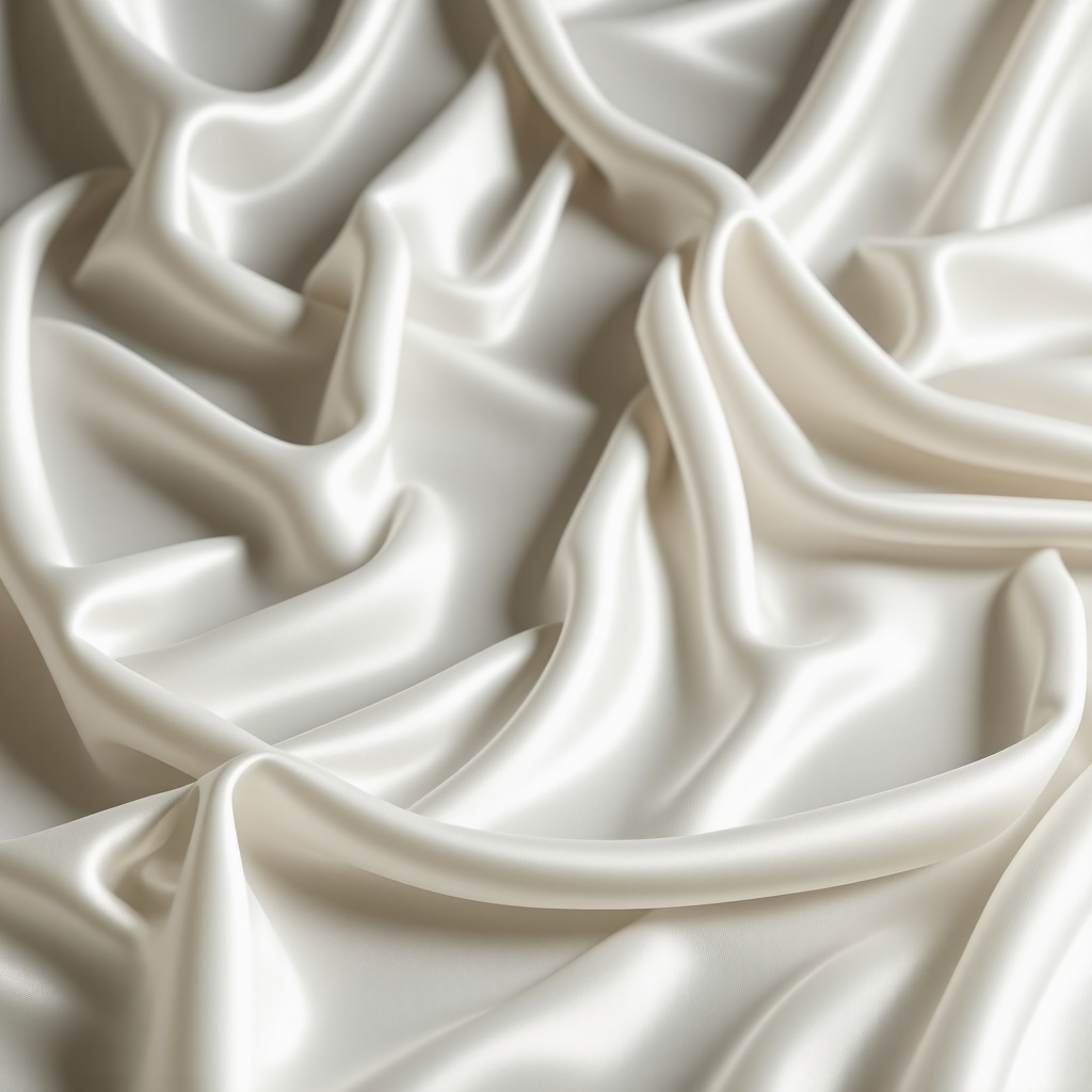 Close-up of silk fabric being cleaned with plant-based solvents in eco-friendly dry cleaning