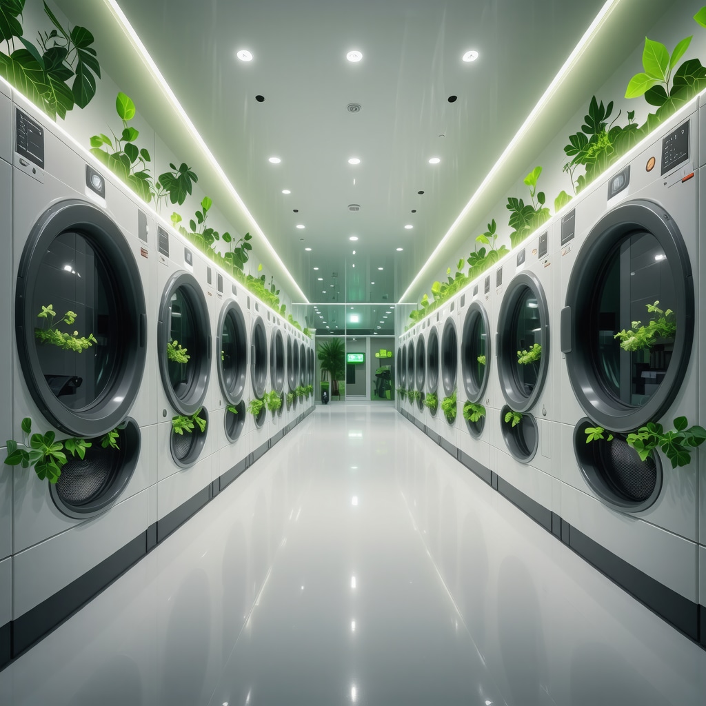 Advanced dry cleaning machines using AI and enzymatic cleaning in an eco-friendly environment