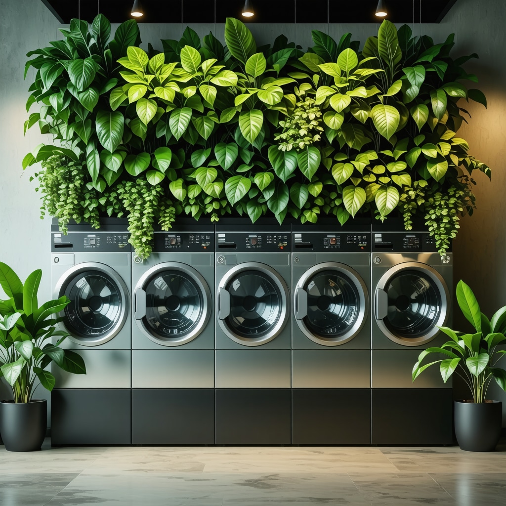 Modern eco-friendly dry cleaning facility showcasing sustainable practices in Westchase