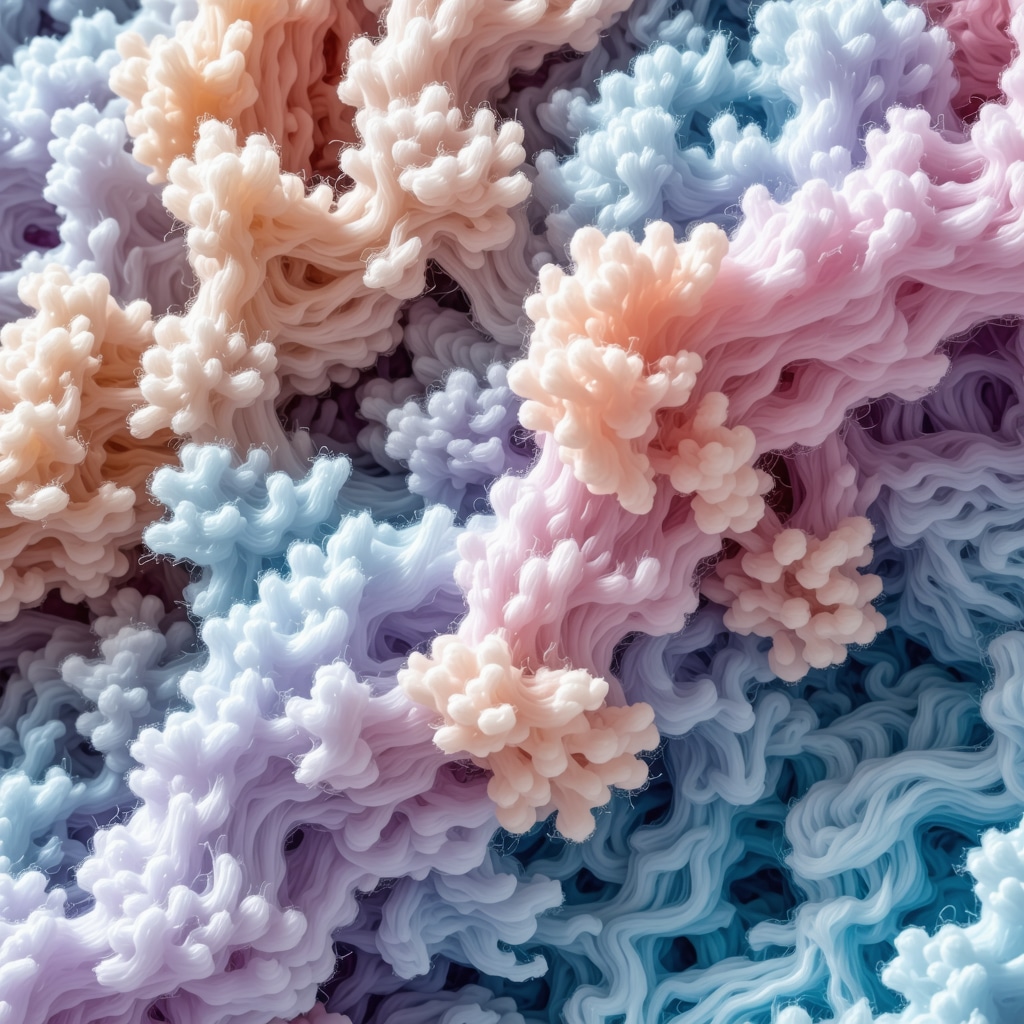 Microscopic close-up of textile fibers demonstrating molecular stain removal by eco-friendly solvents and enzymes