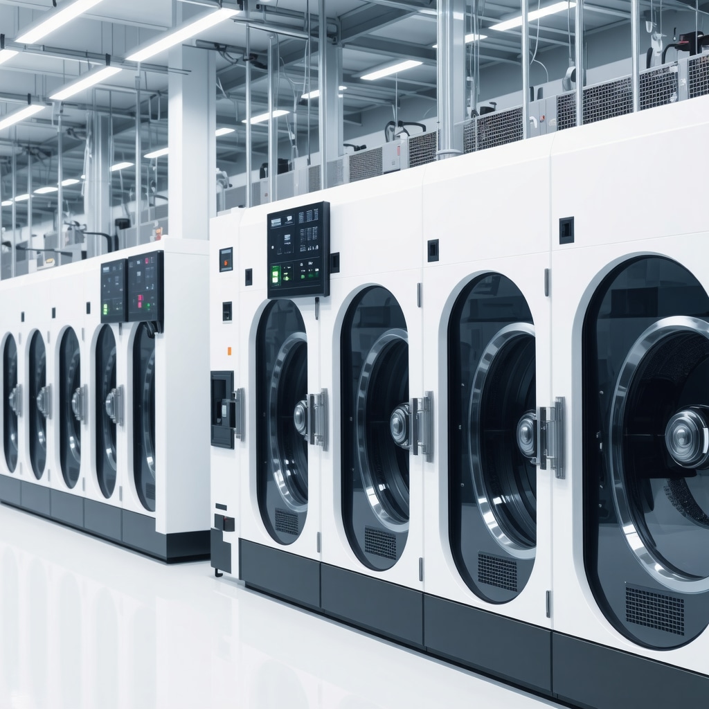 Industrial dry cleaning machines equipped with smart sensors and AI for sustainable fabric care