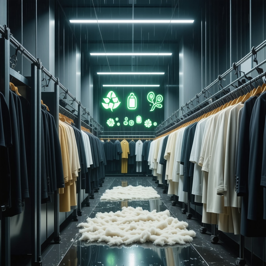 High-tech eco-friendly dry cleaning process for wool using green solvents and enzymes