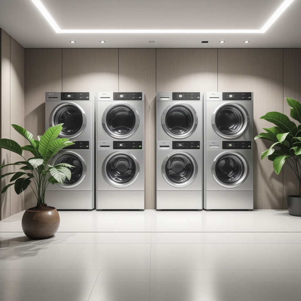 Modern eco dry cleaning facility with liquid CO2 cleaning and nanotechnology-based fabric care products