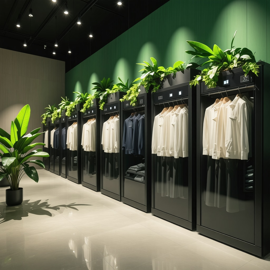 Eco dry cleaning facility with nanotechnology and AI-driven machines in Palm Harbor