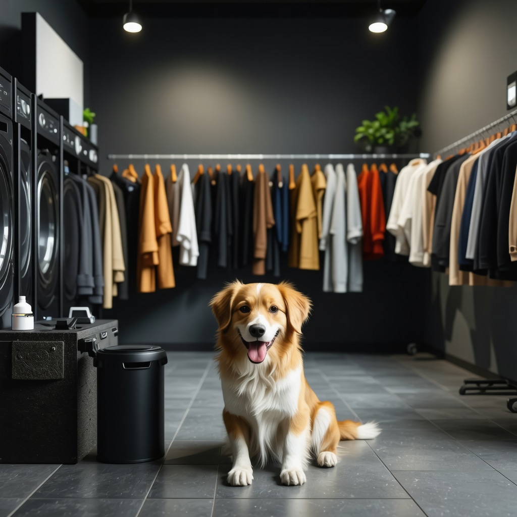 Dry cleaning facility with IoT sensors and pet-safe cleaning processes