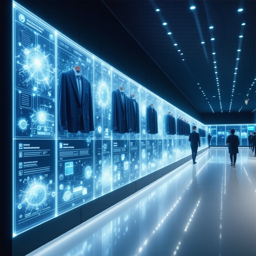 Visualization of blockchain data and enzymatic cleaning technology in a modern eco dry cleaning facility
