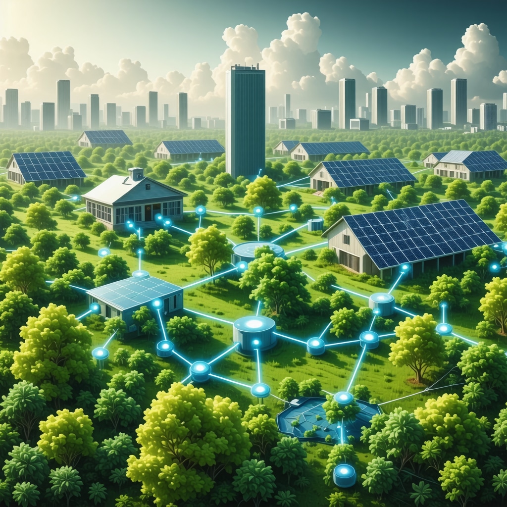 Blockchain network linking solar-powered eco-dry cleaning facilities and advanced textiles in Tampa
