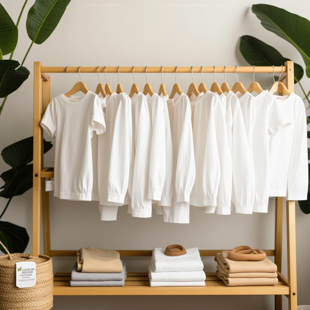 Nursery with eco-friendly baby clothes labeled with plant-based dry cleaning certifications in Palm Harbor