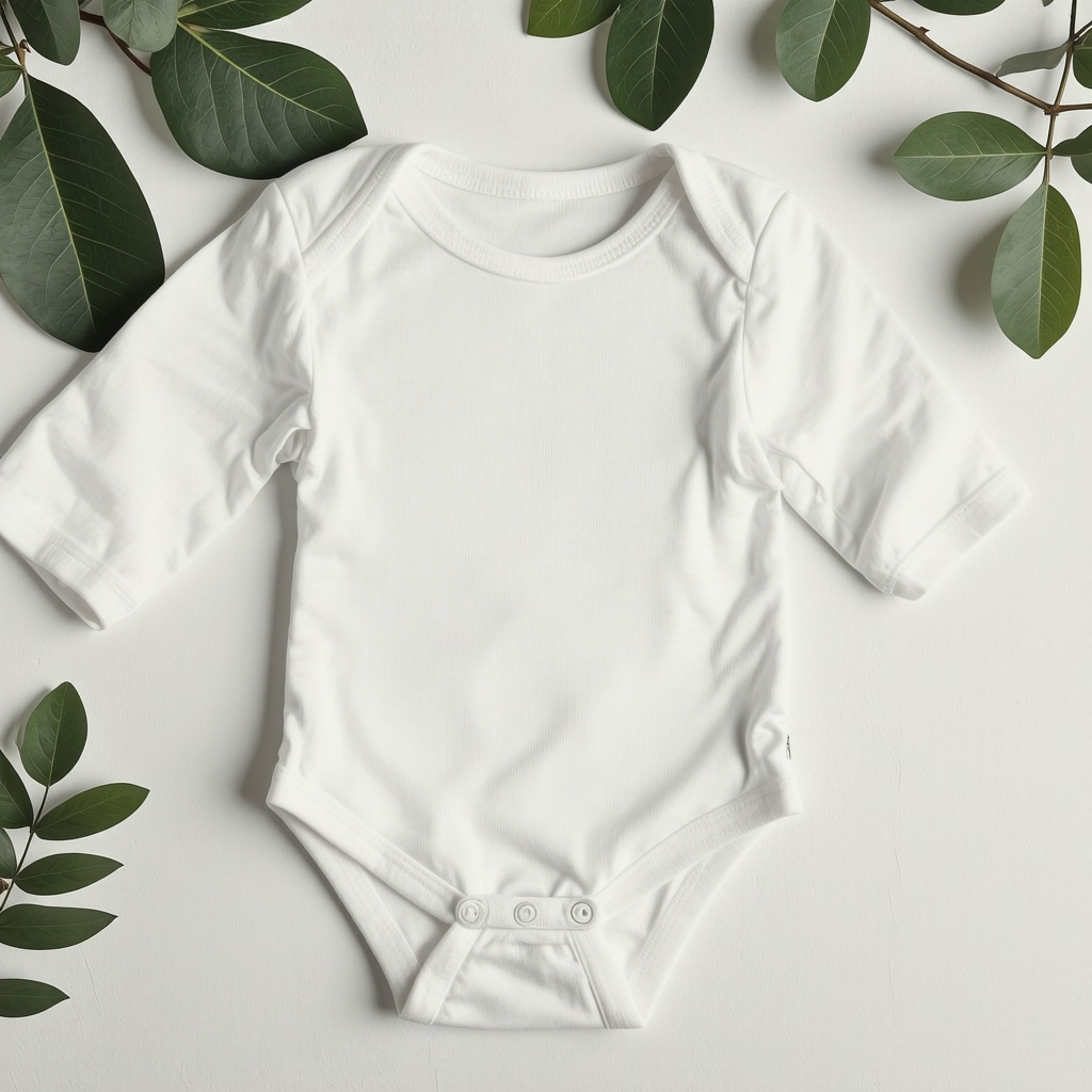 Baby organic cotton clothes being cleaned with eco-friendly dry cleaning solvents and equipment