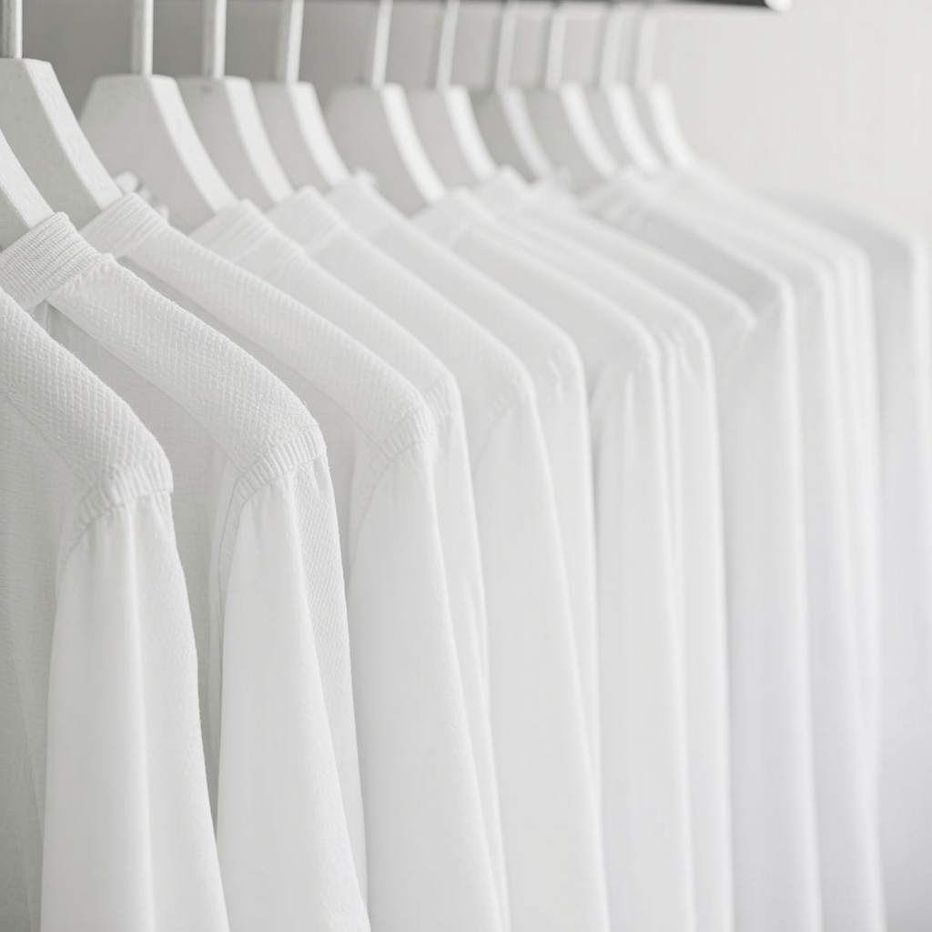 Close-up of eco-friendly dry cleaning using plant-based detergents emphasizing sustainable garment care