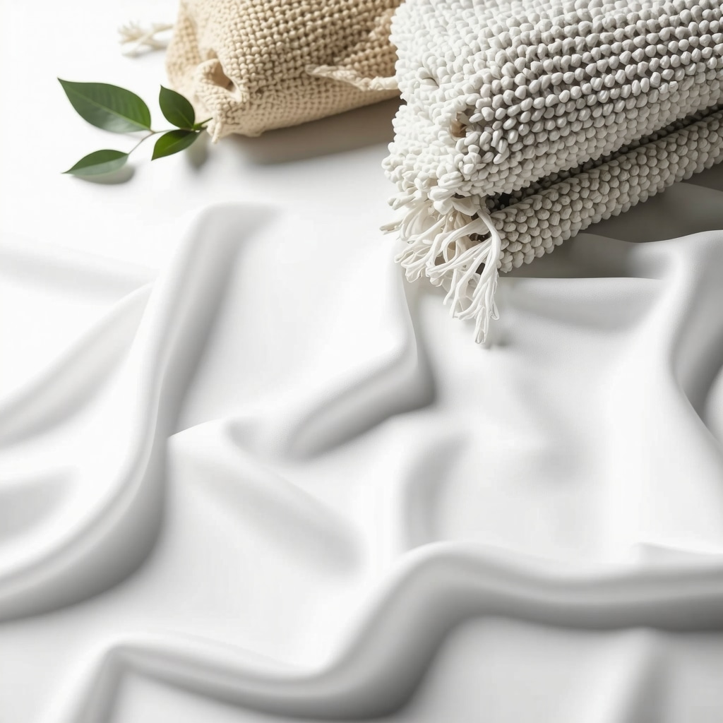 Delicate silk and wool fabrics being cleaned with enzyme-based eco-friendly methods showing sustainability