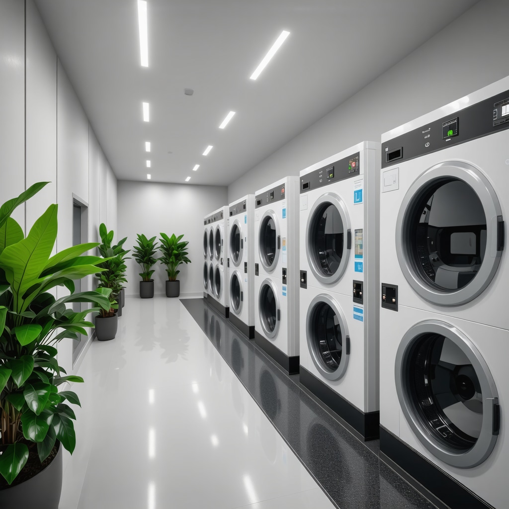 Advanced dry cleaning machines with AI interfaces and phytochemical cleaning products in a Wiregrass eco-friendly textile care facility