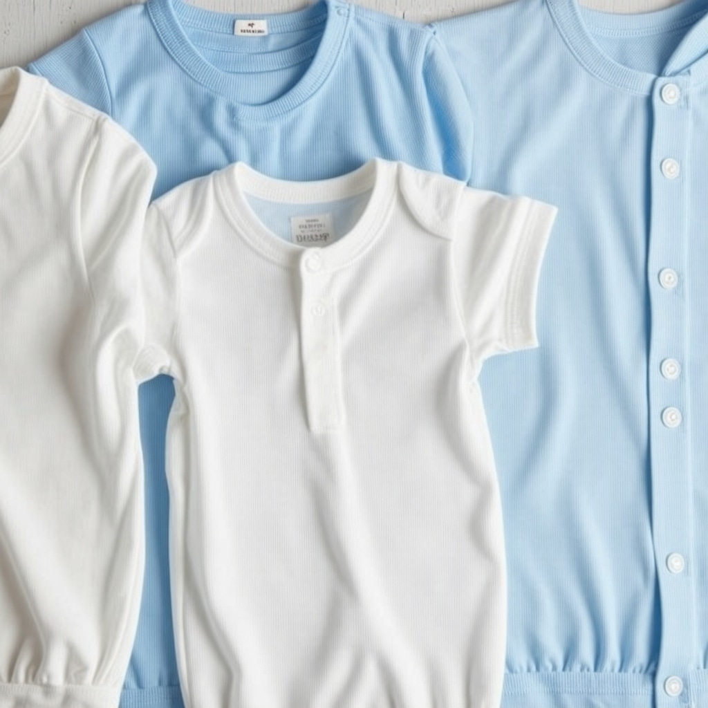 Baby clothes being cleaned with eco-friendly plant-based detergents in a hypoallergenic dry cleaning process