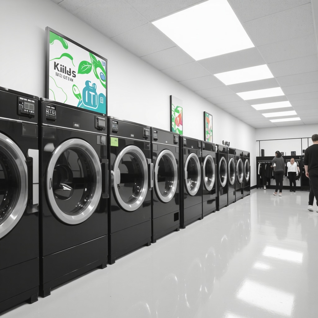 Eco-friendly dry cleaning technology with enzyme treatments and smart tags for children's garments in Tampa