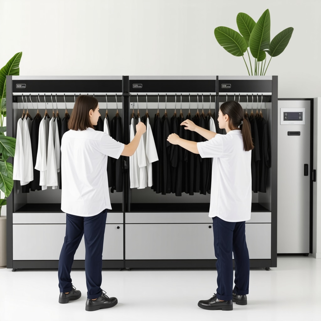 Eco-friendly dry cleaning facility utilizing enzymatic stain removal and plant-based solvents
