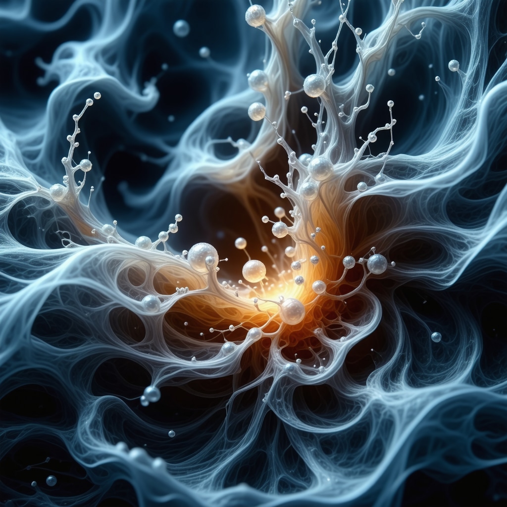 Microscopic silk fibers interacting with eco-friendly enzymatic and nanotechnology cleaning agents