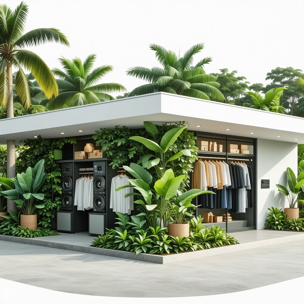 Eco-friendly dry cleaning facility in Palm Harbor using supercritical CO2 machines and circular economy practices