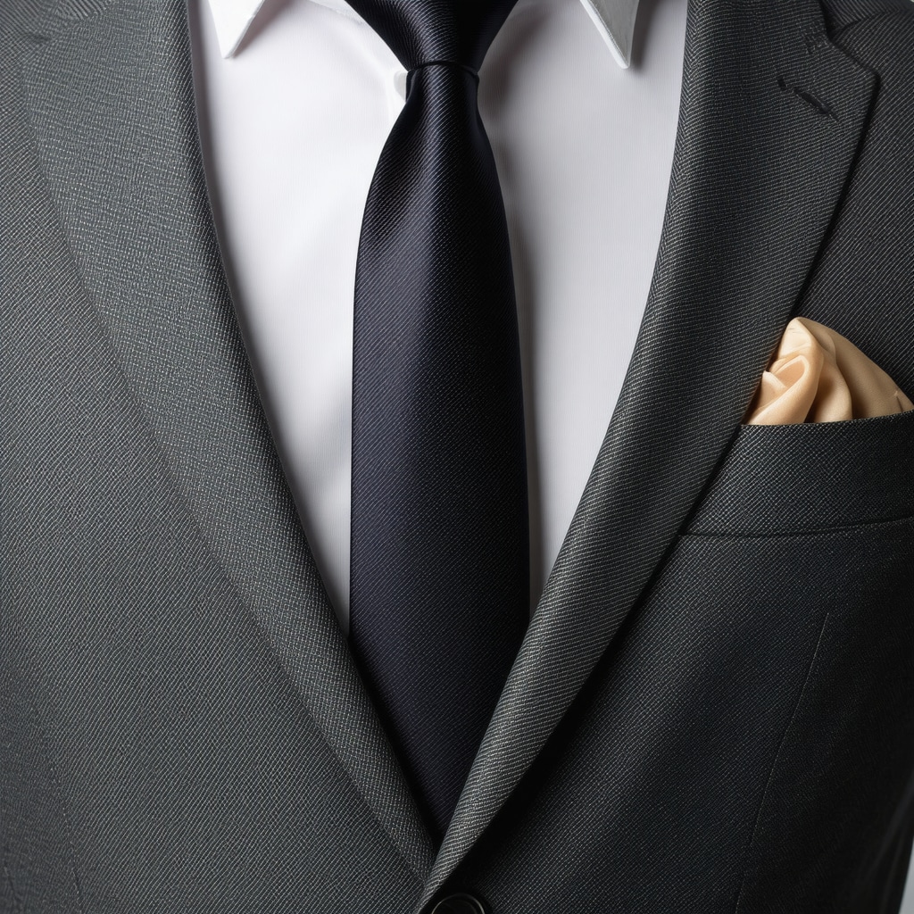 Close-up of luxury suit fabric showing nanocoating and enzymatic cleaning effects in eco-friendly dry cleaning