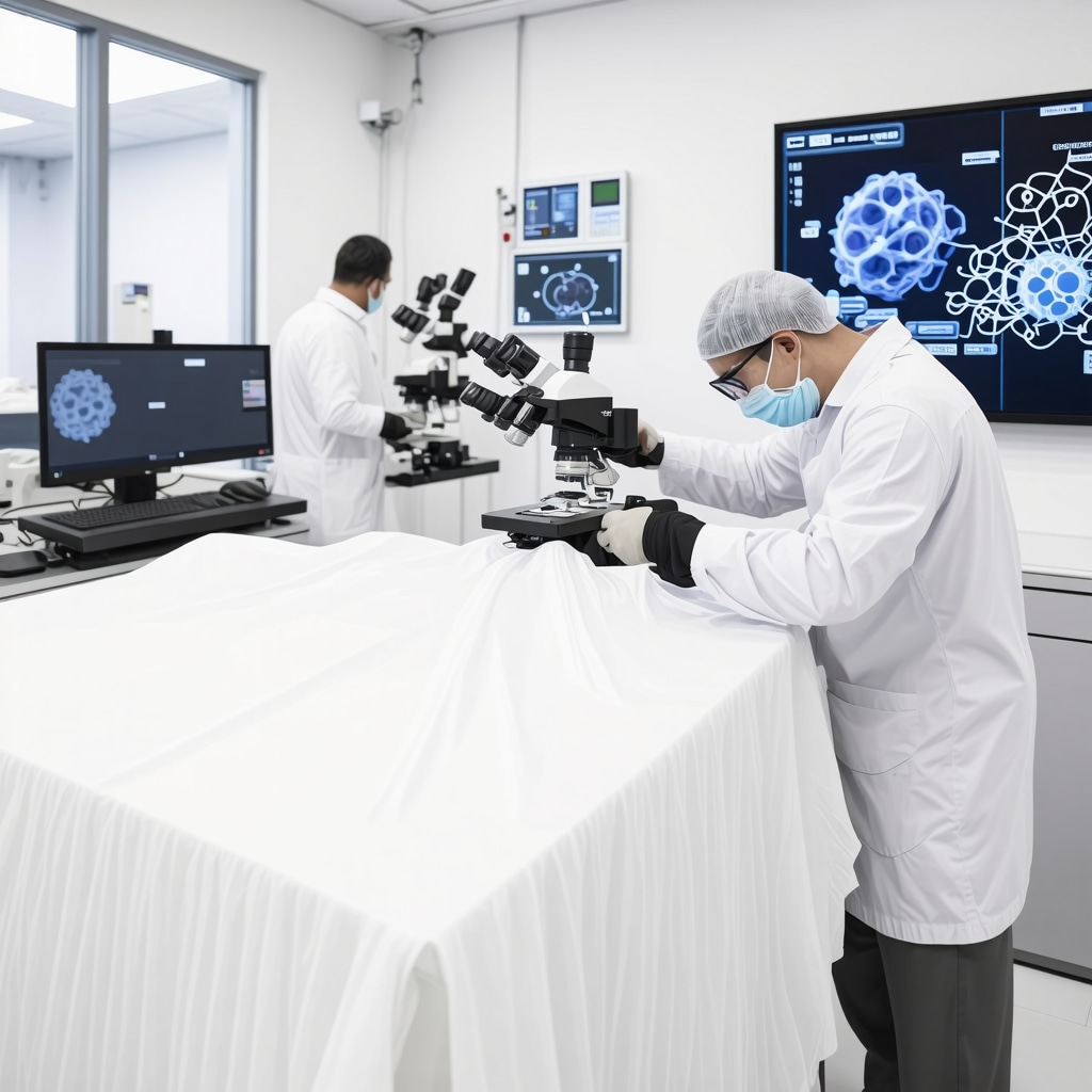 High-tech dry cleaning lab applying nanotechnology and solvent recovery for cashmere care