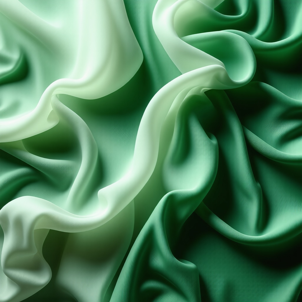 Close-up of eco-friendly textile cleaning using nanotechnology and enzymatic processes on silk and wool fabrics