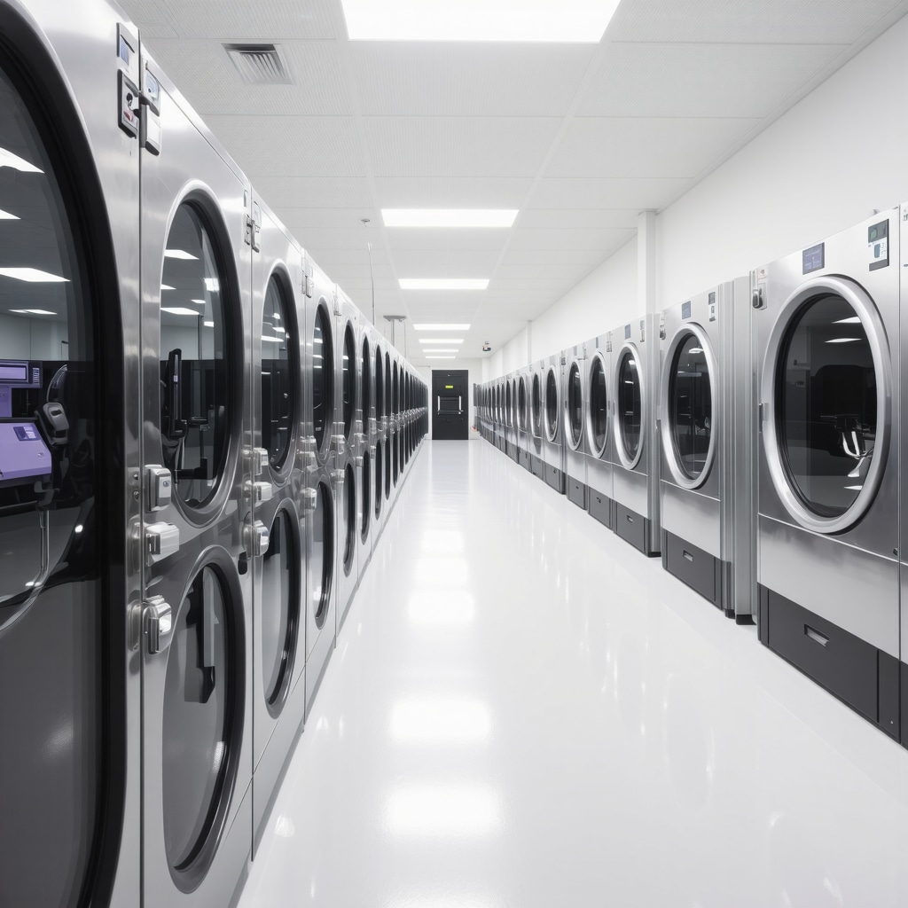 Modern dry cleaning equipment in Odessa using plant-based solvents and closed-loop recycling for allergy-friendly, no-scent fabric care