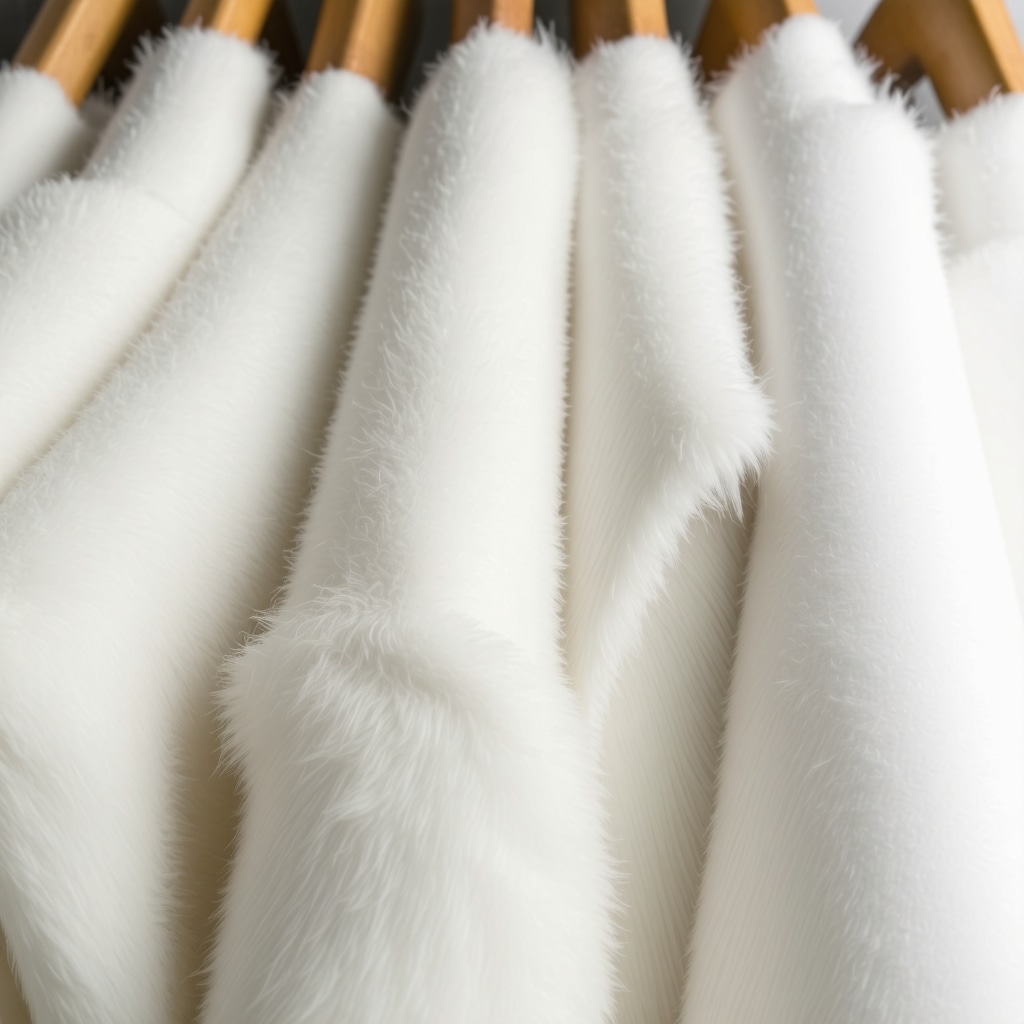 Luxury clothes fibers being cleaned with plant-based solvents in eco-friendly dry cleaning