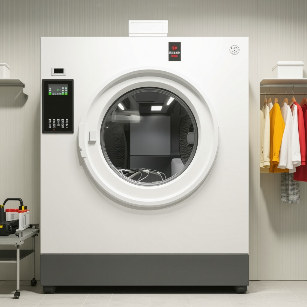 Ultrasonic cleaning machine and enzyme stain treatment in a sustainable dry cleaning facility