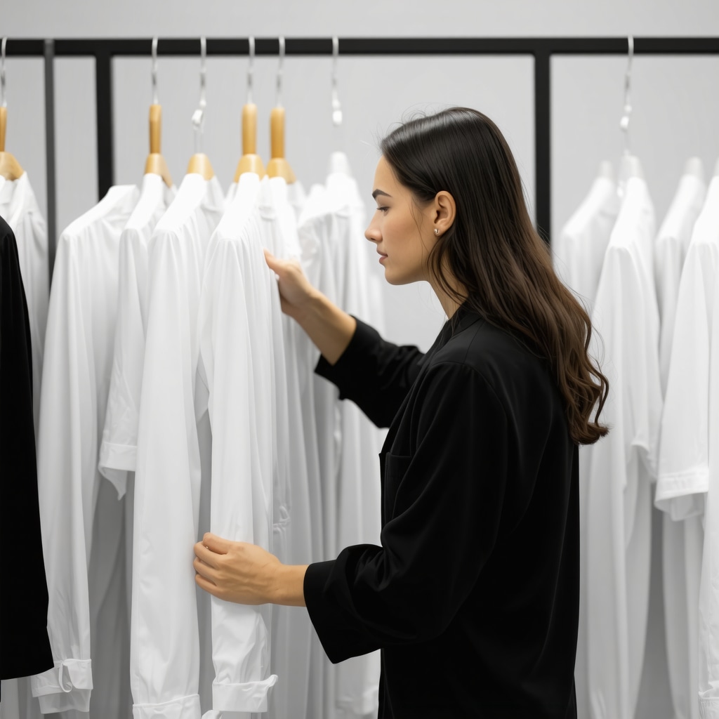 Eco dry cleaner using plant-based solvents on delicate garments in a green-certified facility.