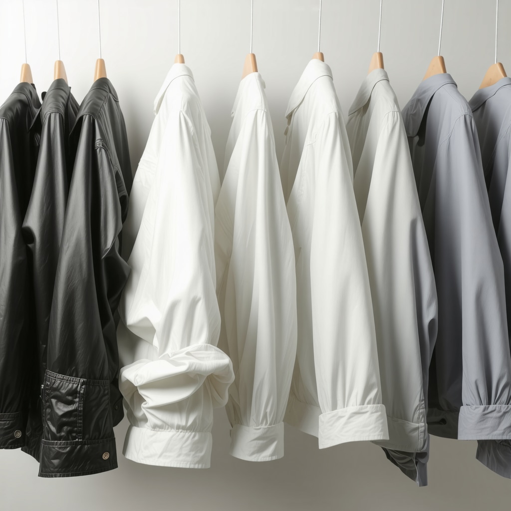Illustration of eco-friendly dry cleaning using plant-based solvents and delicate fabrics.