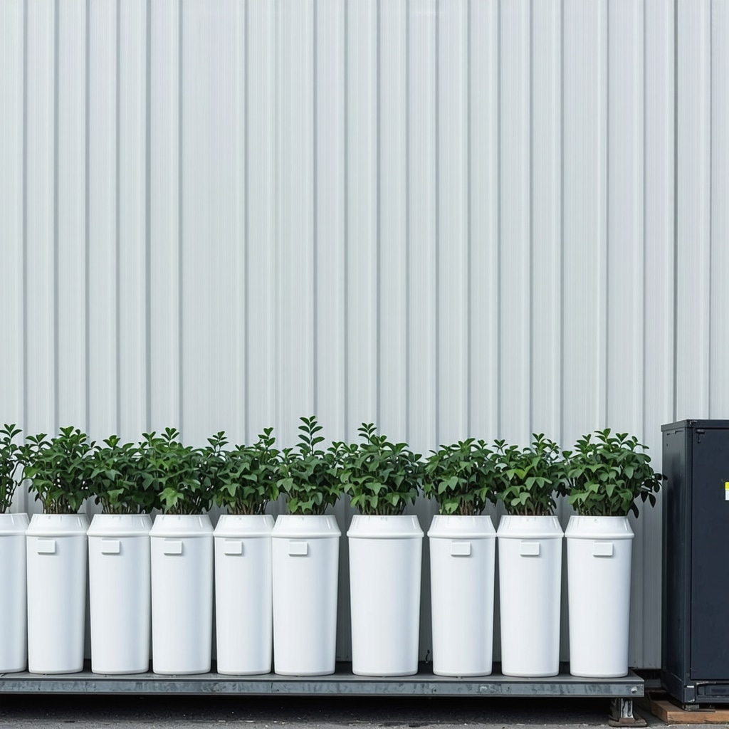 Eco-friendly dry cleaning process with plant-based solvents and reusable containers