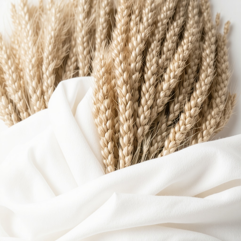 Natural fabrics treated with enzymatic cleaners and plant-based solvents in sustainable dry cleaning