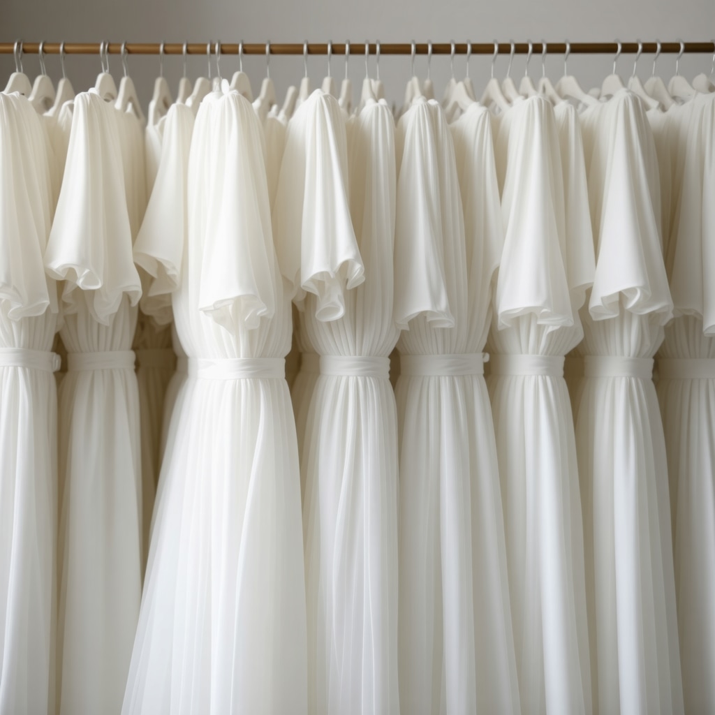 Luxury gown being cleaned with eco-friendly methods, highlighting sustainability and gentle care