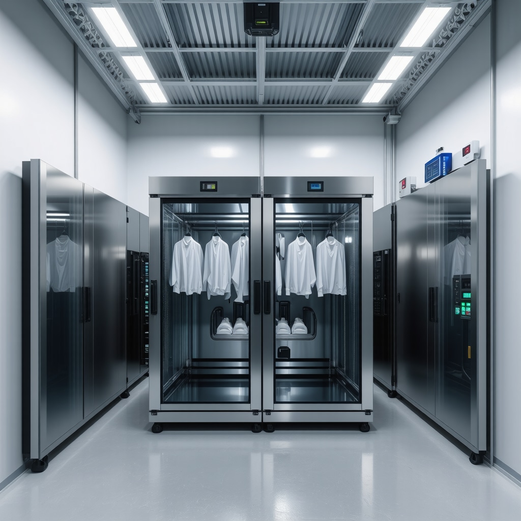 Ultrasonic cleaning process using biodegradable solvents in a sustainable dry cleaning shop