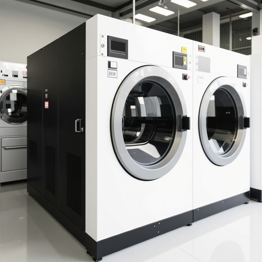 Advanced eco-friendly dry cleaning machine using sustainable solvents