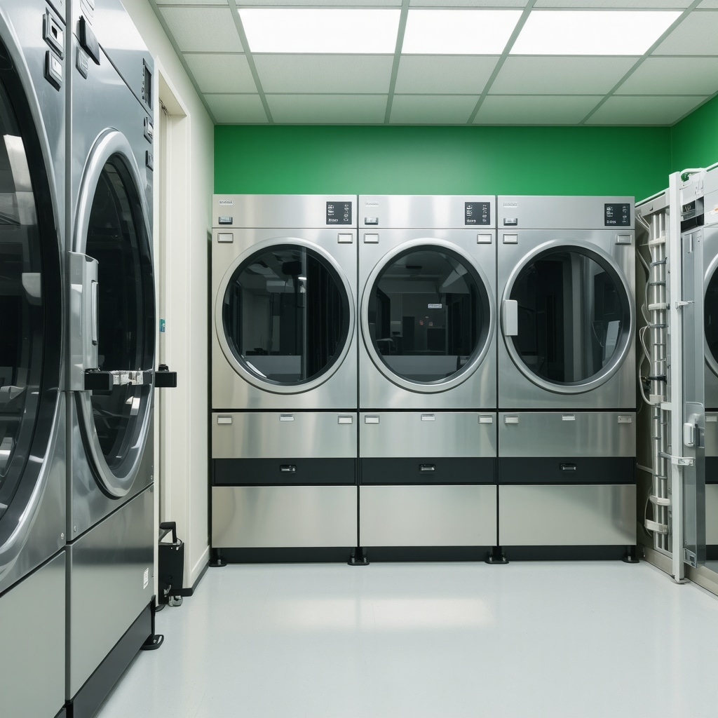 Modern Tampa dry cleaning machine using green solvents for children's clothes