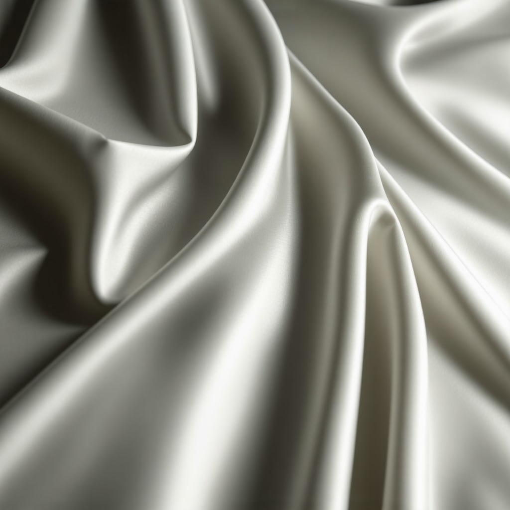 Close-up of silk fabric being cleaned with plant-based solvents in sustainable dry cleaning