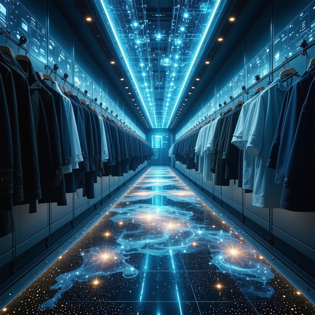 Visualization of nanoparticles cleaning fabric fibers and AI/IoT systems monitoring dry cleaning processes