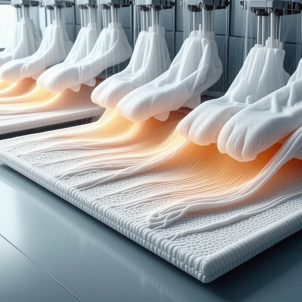 Illustration of ultrasound cleaning process for delicate fabrics in eco-friendly dry cleaning.