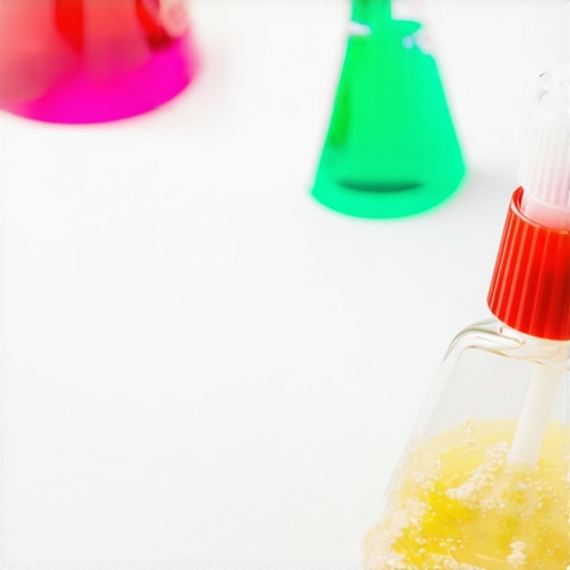 Eco-friendly enzymatic stain remover on delicate fabric with scientific background.