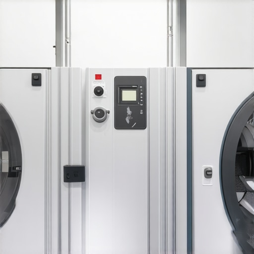 State-of-the-art eco dry cleaning plant showcasing sustainable technology for fabric preservation.