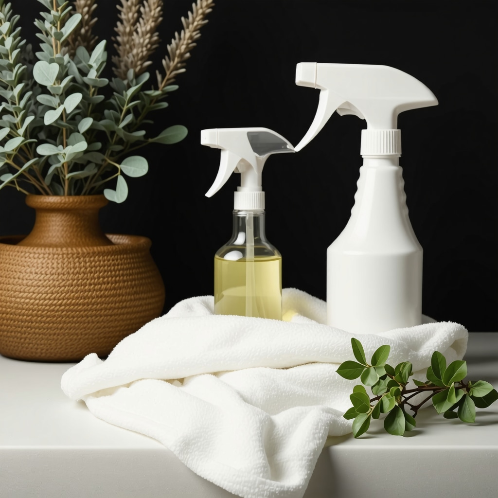 Close-up of natural plant-based solvents cleaning delicate fabrics in eco-friendly dry cleaning