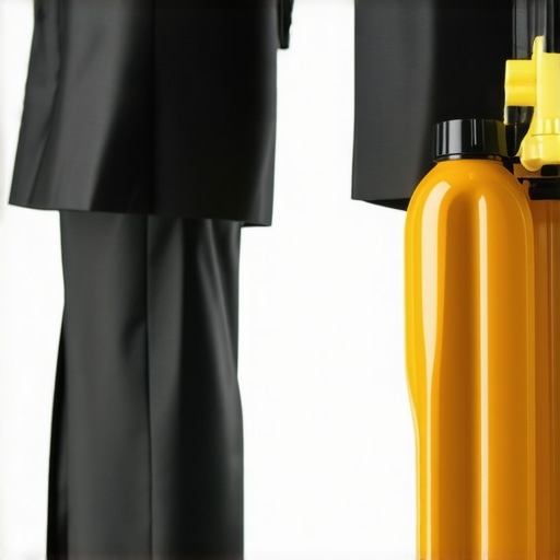 Suit being cleaned using eco-friendly plant-based solvents in a professional dry cleaning facility