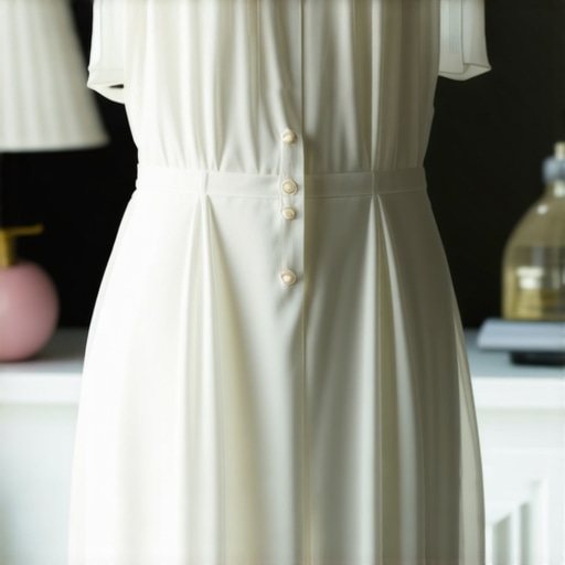 Vintage dress being carefully cleaned with eco-friendly methods