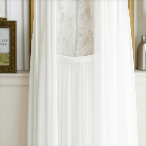 Vintage lace dress in eco-friendly dry cleaning process
