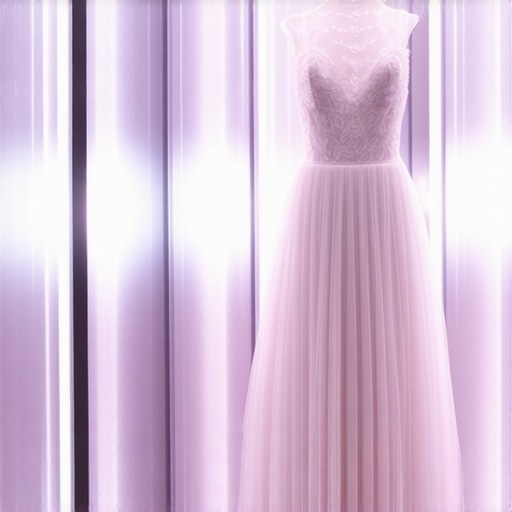 Elegant couture gown in a lush fermentation chamber demonstrating sustainable fashion