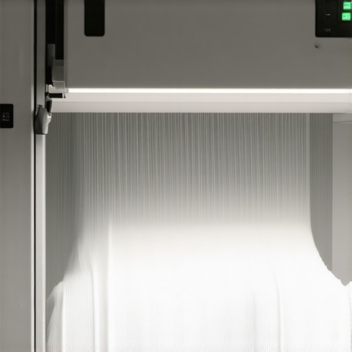 Ultrasonic cleaning device gently cleaning delicate fabrics in eco-friendly dry cleaning process.