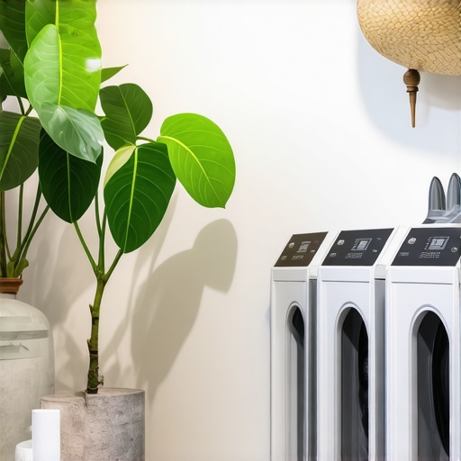 Modern Tampa dry cleaning facility showcasing eco-friendly practices and green technology