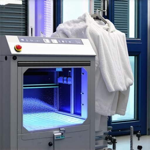 Ultrasonic dry cleaning machine operating on delicate high-end fabrics with eco-friendly process